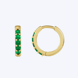Lab-Grown Emeralds Huggies
