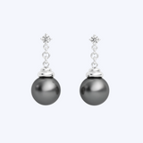 Tahitian Pearl and Diamond Drop Earrings