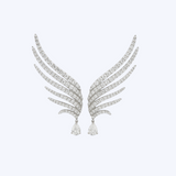 Diamond Wing Drop Earrings