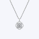 Vintage Diamond Filigree Pendant Necklace