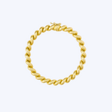 Classic Gold Twist Link Bracelet