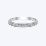 Vintage Milgrain Diamond Band