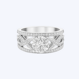 1.03ctw Round Diamond Criss-Cross Ring
