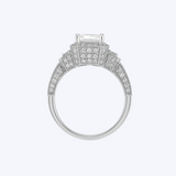 1.93ctw Vintage-Style Radiant-Cut Diamond Ring