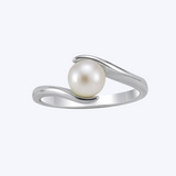 Modern Bypass Pearl Ring