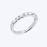 1.10ctw Radiant-Cut and Emerald-Cut Band