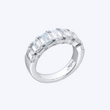 3.61ctw Emerald-Cut Diamonds Anniversary Band