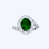 Oval Emerald Cocktail Ring