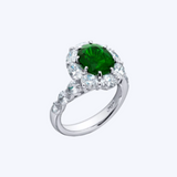 Oval Emerald Cocktail Ring