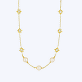 Miriam Diamond and Pearl Necklace