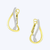 Crossover Diamond Earrings