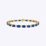 Sapphire and Diamond Tennis Bracelet