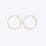 40mm Rose Gold Hoop Earrings