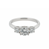 1.03ctw Lab-Grown Diamonds Three-Stone Engagement Ring