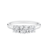 1.06ctw Lab-Grown Diamonds Three-Stone Engagement Ring