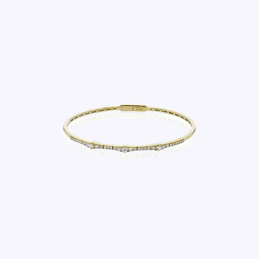 Simon G Yellow Gold Diamond Bangle