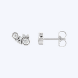 Diamond Cluster Stud Earrings