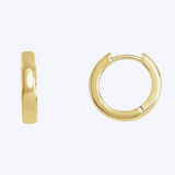 14k Yellow Gold Huggies