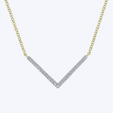 Betsey Diamond Chevron Necklace