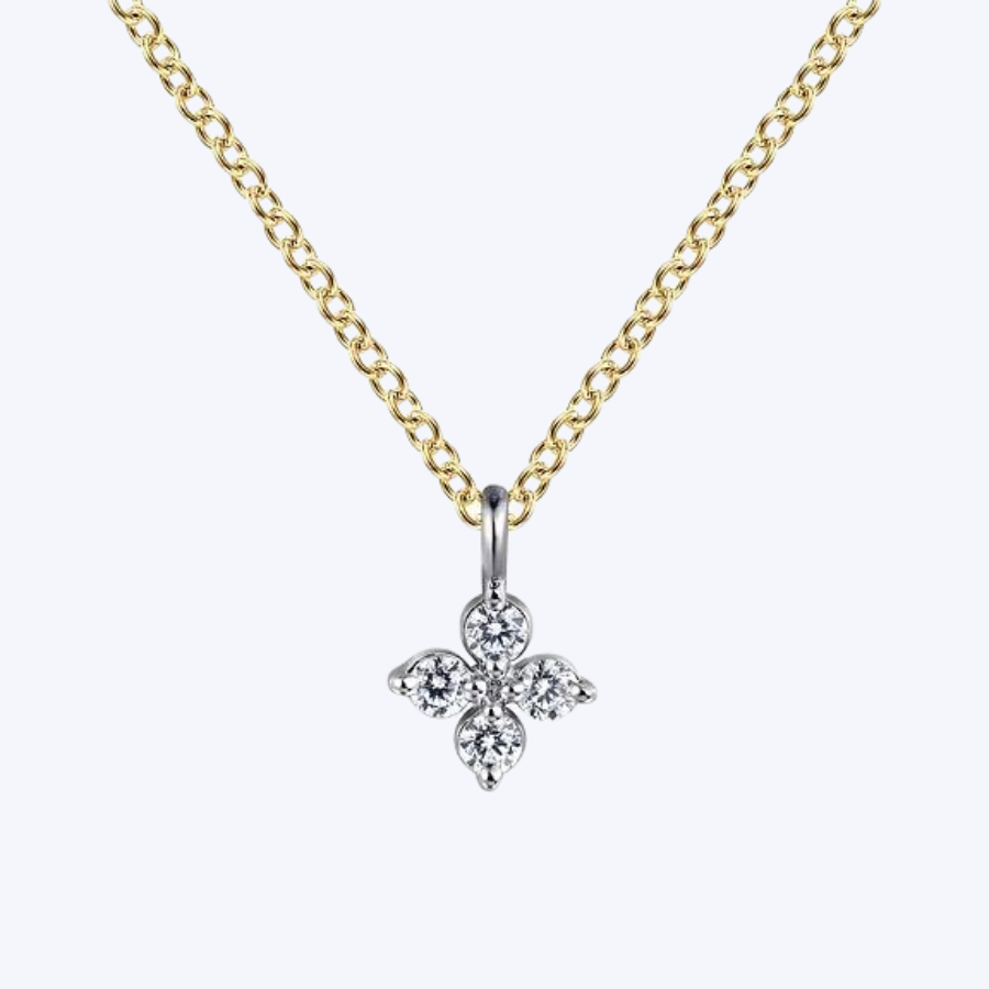 Melody Diamond Flower Necklace