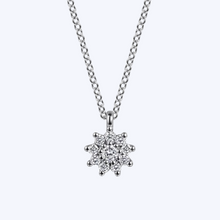 Load image into Gallery viewer, Alexia White Sapphire Pendant Necklace
