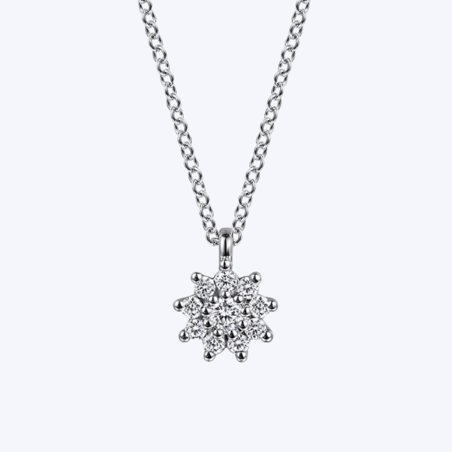 Alexia White Sapphire Pendant Necklace