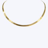 14K Yellow Gold 20" 5mm Herringbone Necklace - 8.56gr (EST)