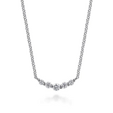 White Sapphire Bar Necklace