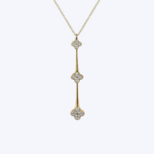 Load image into Gallery viewer, Bea Graduating Cluster Diamond Necklace
