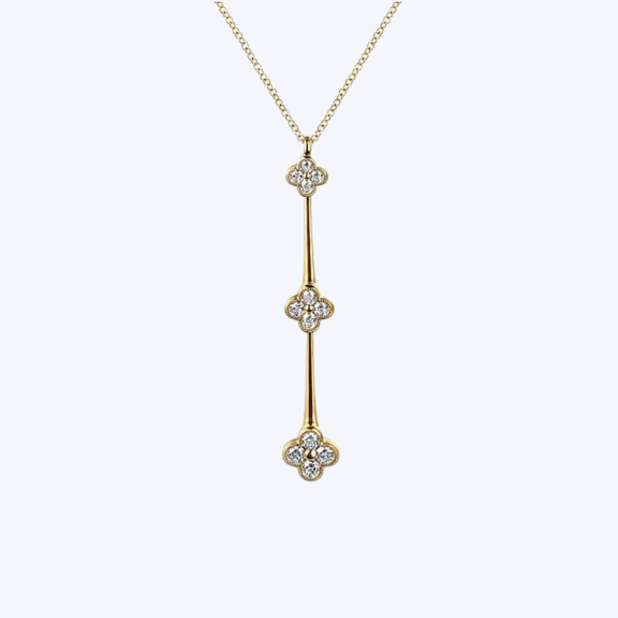 Bea Graduating Cluster Diamond Necklace