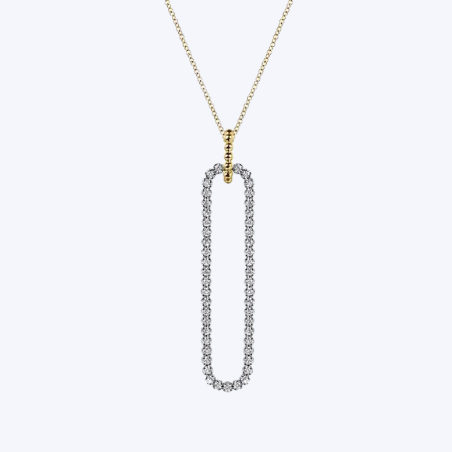 Gabriella 2-Tone Bujukan Diamond Necklace