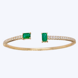 Sarah Emerald and Diamonds Bangle