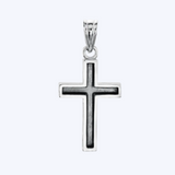 Sterling Silver Bold Texture Cross