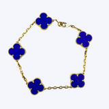 Becca Lapis Lazuli Clover Station Bracelet