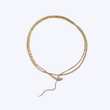 Basilik Snake Lariat Necklace