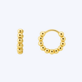 Beaded Huggie Earrings