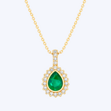 Gracie Emerald and Diamond Necklace
