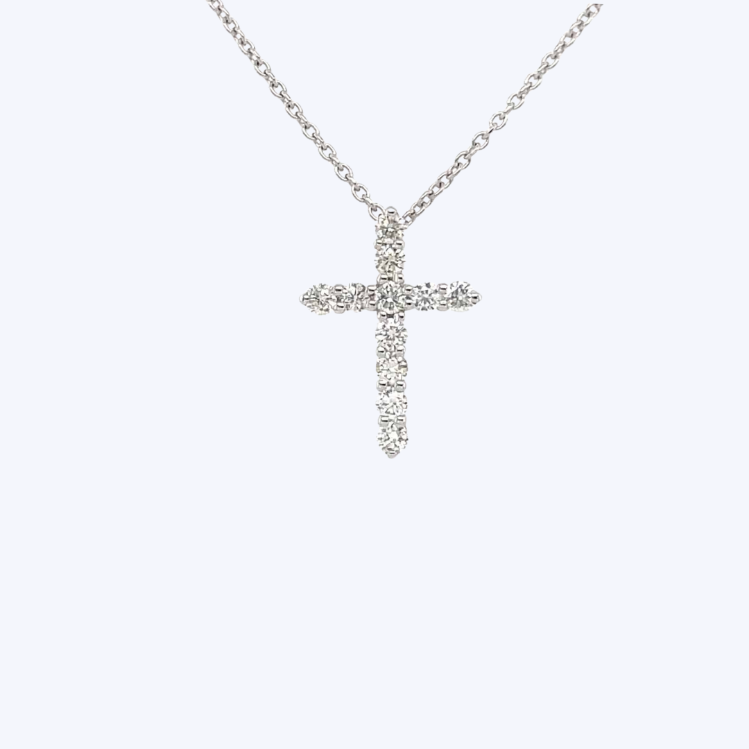 Lizzy Cross Diamond Necklace