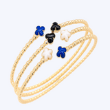 Raquel Clover Beaded Bangle