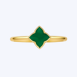 Isla Chrysoprase Clover Ring