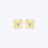 Petite High Polish Flower Stud Earrings