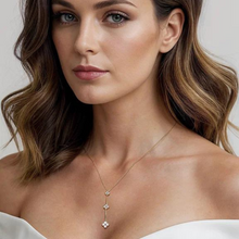 Load image into Gallery viewer, Bea Graduating Cluster Diamond Necklace
