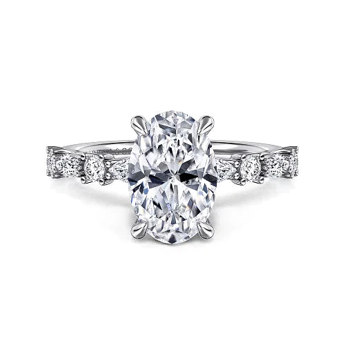 Juliet Oval Diamond Engagement Ring