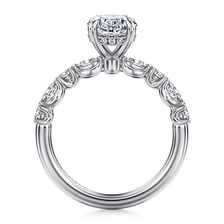 Juliet Oval Diamond Engagement Ring