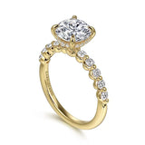 Kim 14K Round Diamond Engagement Ring