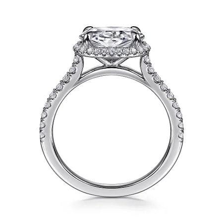 Kyra Oval Halo Diamond Engagement Ring