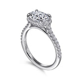 Kyra Oval Halo Diamond Engagement Ring