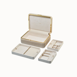 Bella Medium Jewelry Case - Bone