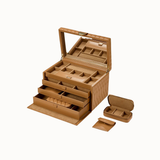 WOLF Lauren Large Jewelry Case - Caramel