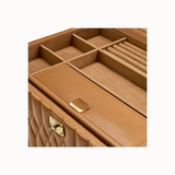 WOLF Lauren Large Jewelry Case - Caramel